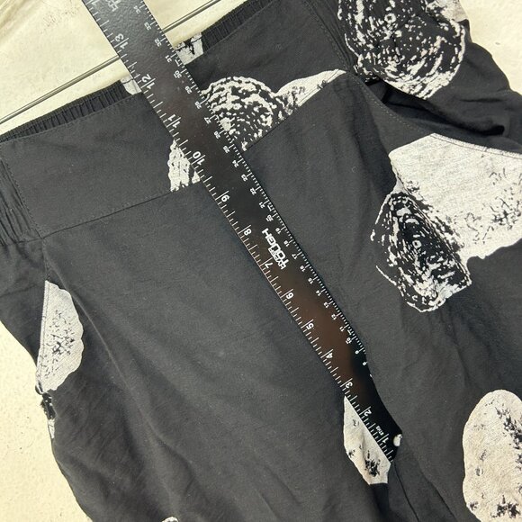 My Soul ladies pants small black white Danish lagonlook boho relaxed Art to wear - Picture 11 of 13